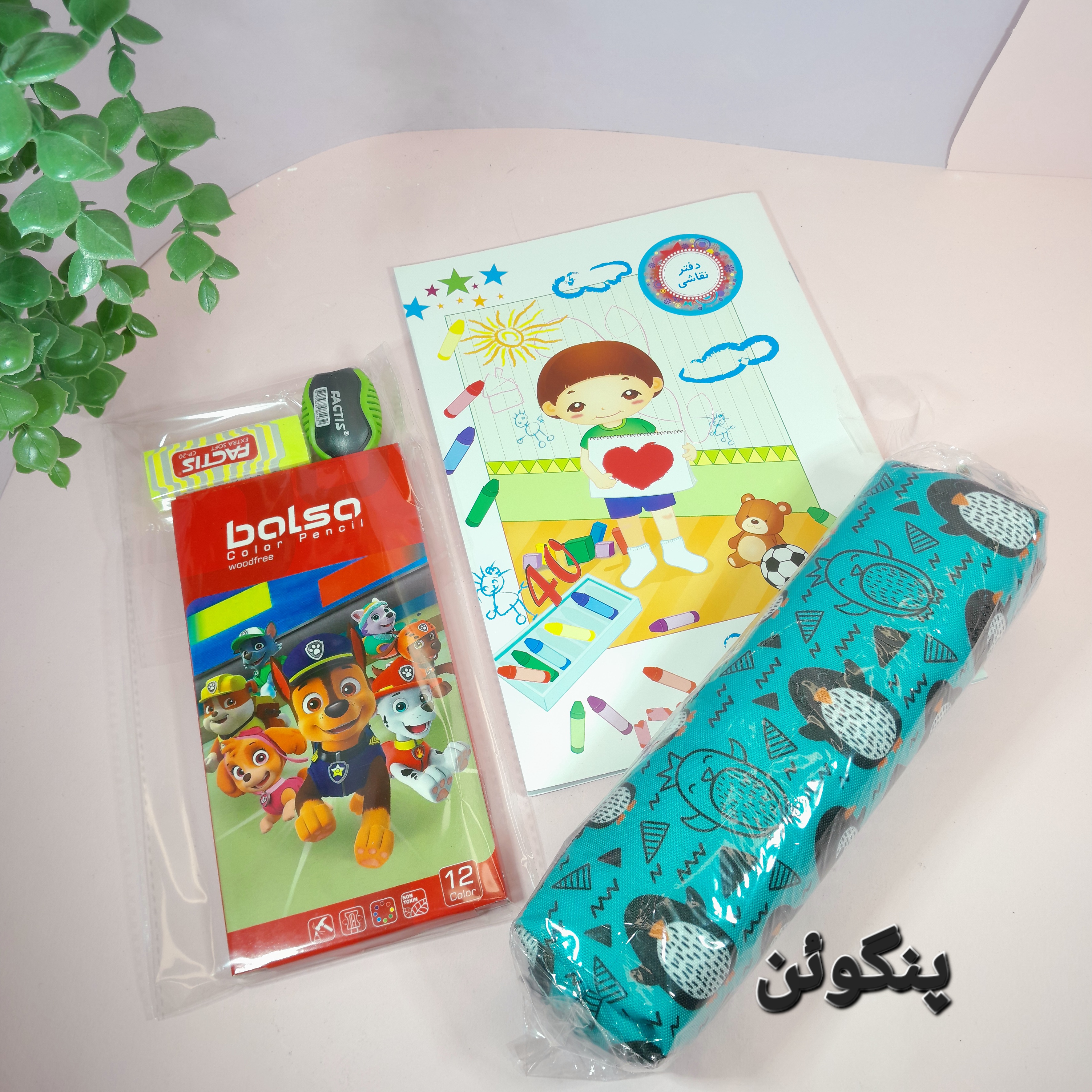 پک لوازم نقاشی کودکان ۵ تکه