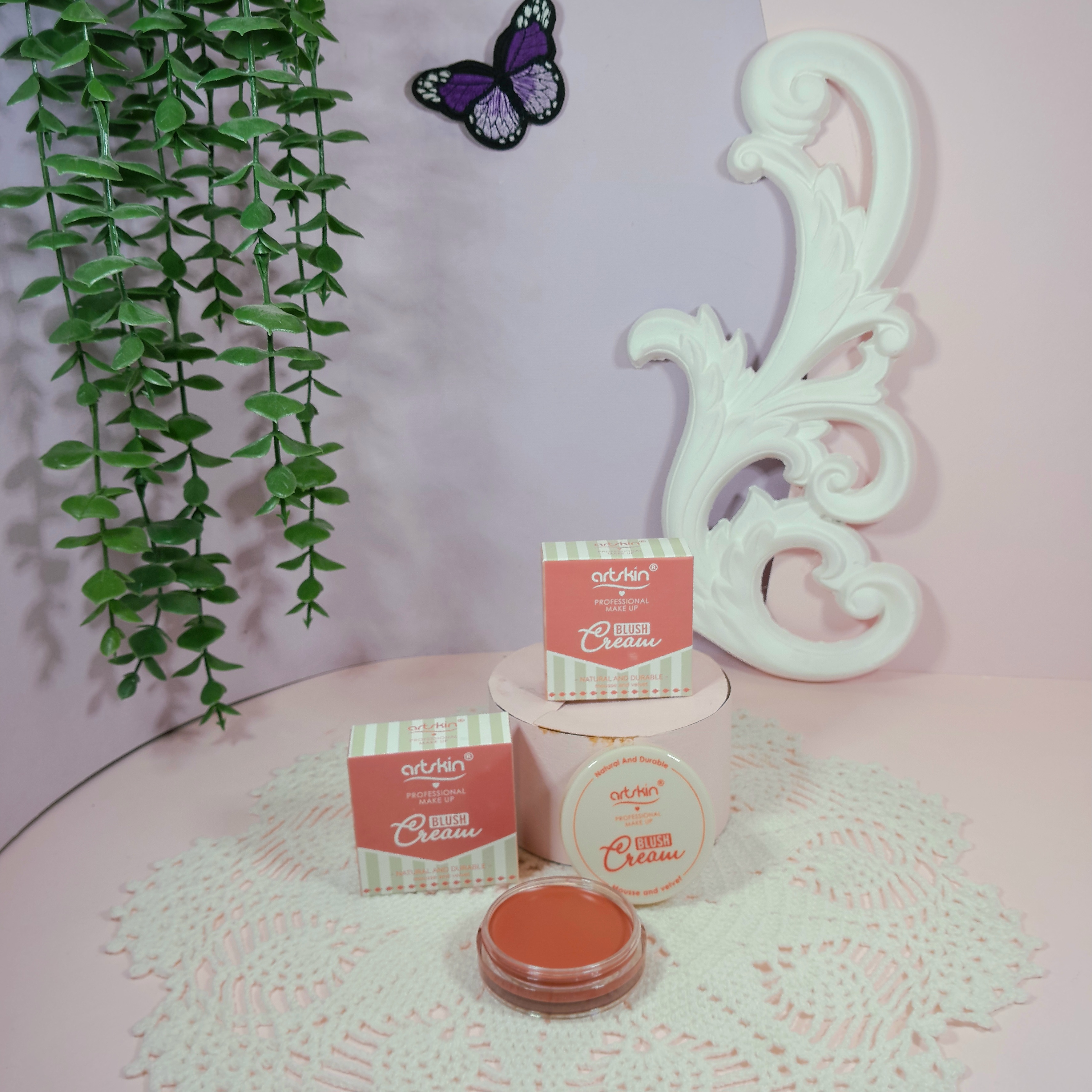 رژ گونه آرت اسکین قوطی گرد مخملی و خوشرنگ