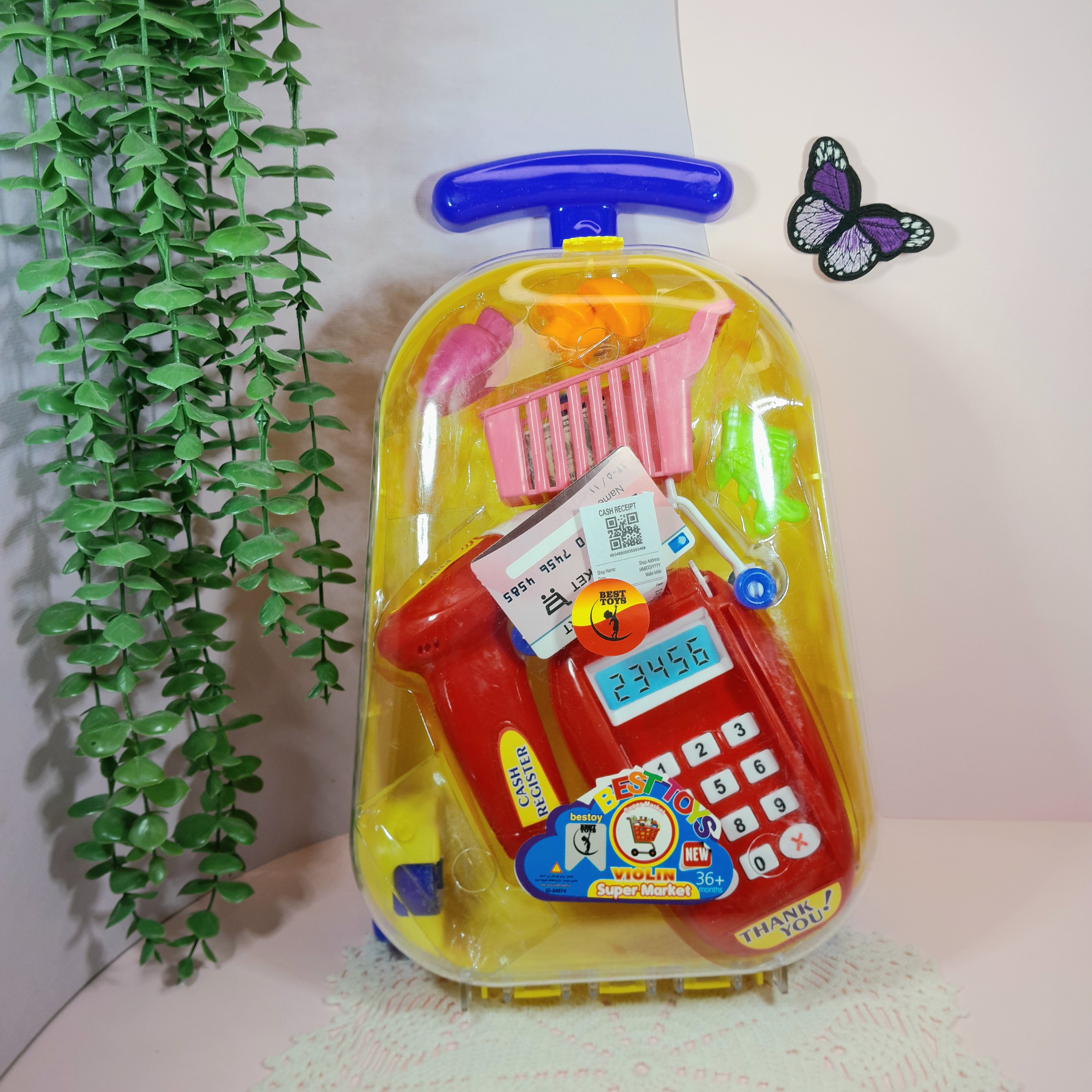 اسباب بازی کارتخوان و وسایل فروشگاهی چمدانی