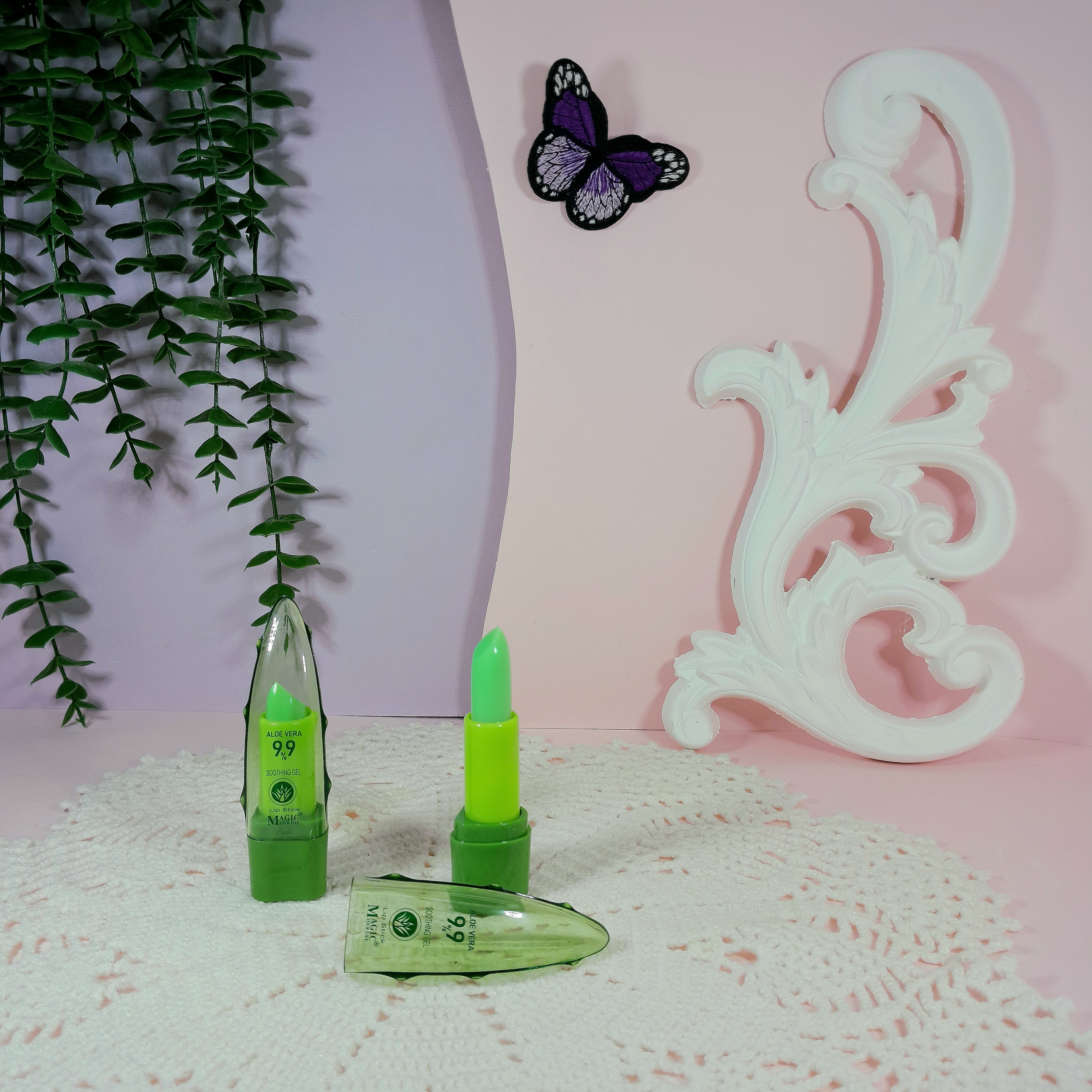 بالم لب حرارتی آلوئه ورا مجیک مدل magic Aloe Vera Thermochromiic Lip Balm